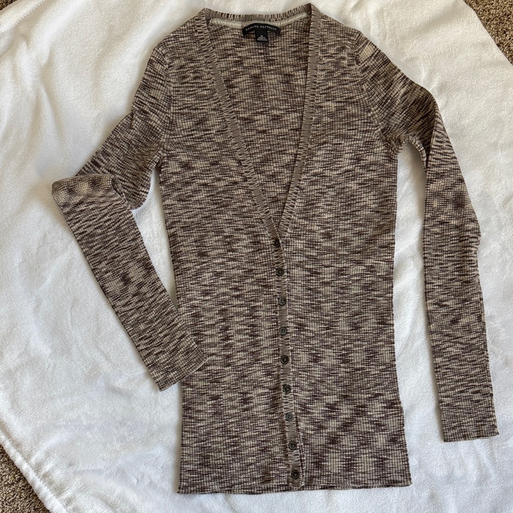Banana Republic easy care  Brown Knit Cardigan